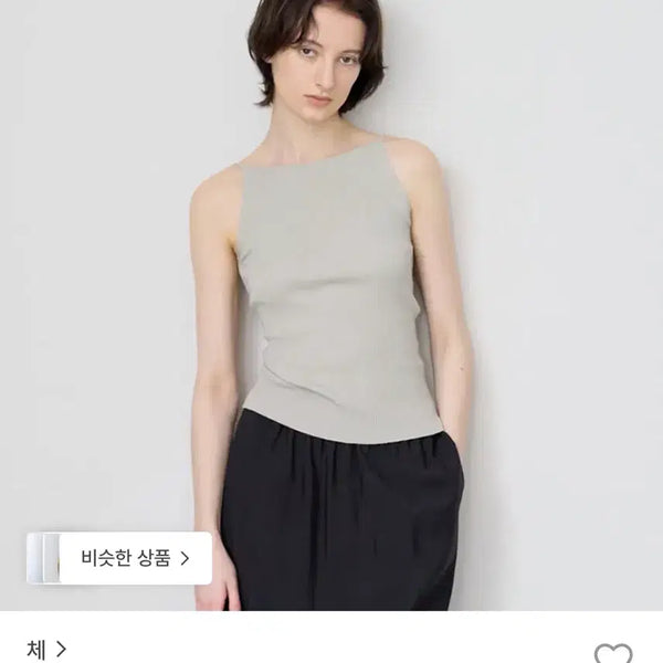 [BUNJANG] CHE Sleeveless Knit Top Ash Grey / CHE 슬리브리스 니트 애쉬그레이
