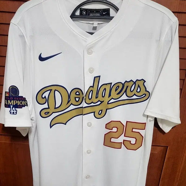 [BUNJANG] LA Dodgers 2024 World Series Champions Limited Edition Gold Tommy Edman Jersey / LA다저스 월드시리즈 우승기념 골드 리미티드 에디션 토미 에드먼