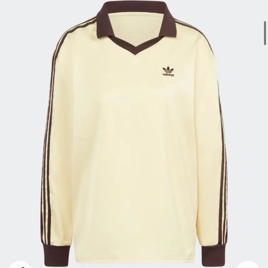 [BUNJANG] Adidas 3 Stripe Satin Long Sleeve T-Shirt / 아디다스 3 스트라이프 사틴 롱슬리브 티셔츠