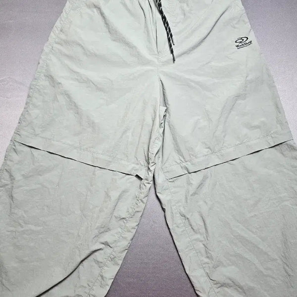 [BUNJANG] Openknee Balloon Nylon Pants Gray / 트래블 오픈니 벌룬 나일론 팬츠/그레이