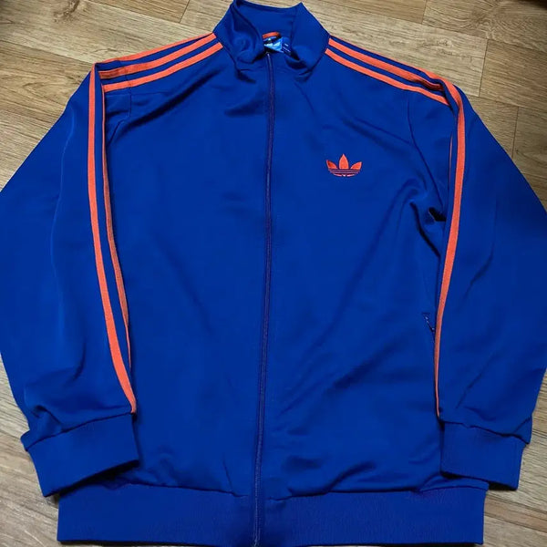 [BUNJANG] Adidas Firebird Jersey Blue/Orange XL (105) / 아디다스 구형 파이어버드 저지 XL사이즈 105사이즈