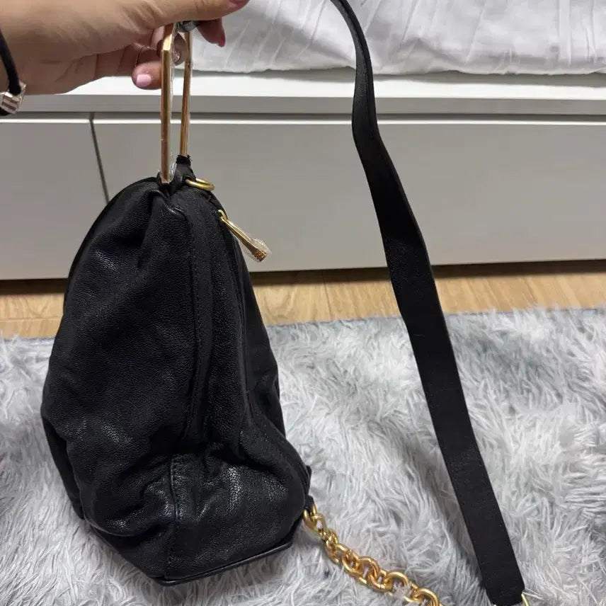 [BUNJANG] L'EUDURE Sac De Trompette Chain Shoulder Bag Black / 루에브르 삭 드 트롬펫 블랙 체인 숄더백