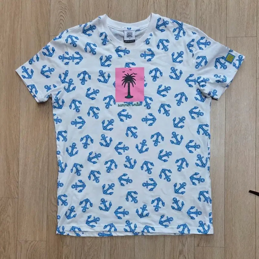 [BUNJANG] Camper Graphic Summer Smile T-Shirt / 미사용 캠퍼 그래픽 썸머 스마일 반팔티 100사이즈 (줄자사진 참고)
