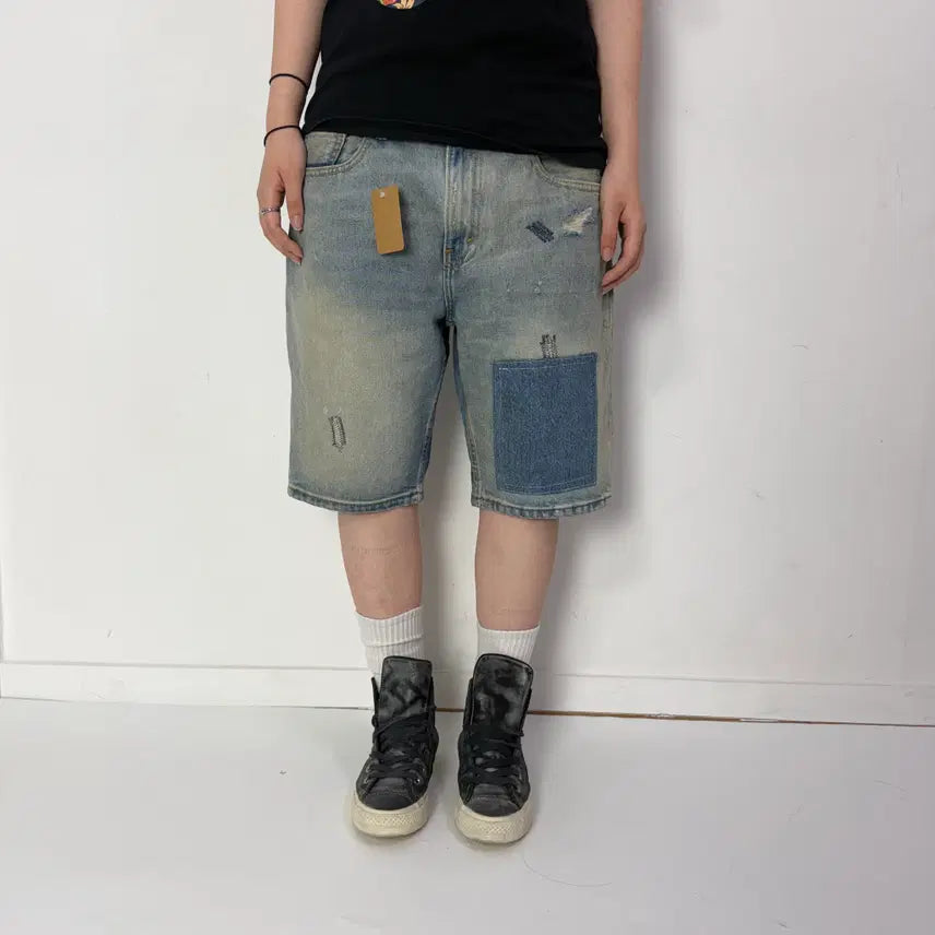 [BUNJANG] Levi's 502 Custom Denim Shorts / 리바이스 502 커스텀 데님 반바지