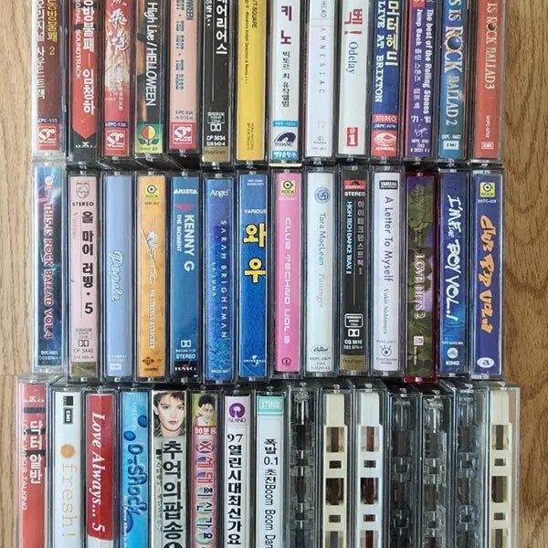 [BUNJANG] 43x Cassette Tapes Bundle Set / 카세트테이프 43개 일괄 판매