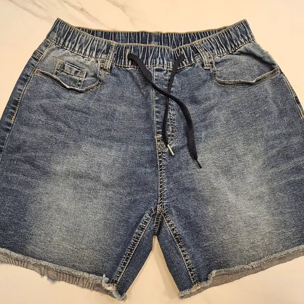 [BUNJANG] Bang Bang Women's Denim 4-Length Banding Shorts M / 뱅뱅 여성 데님 밴딩 4부 반바지 M