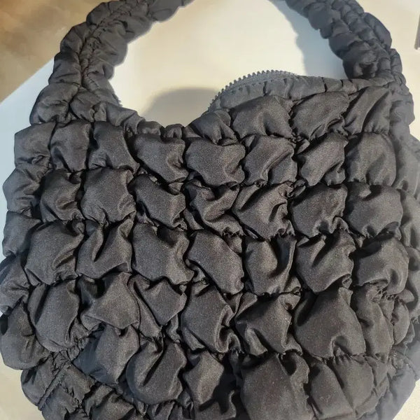 [BUNJANG] COS Quilted Shirring Shoulder Bag Black / COS 퀼팅 셔링 숄더백 블랙