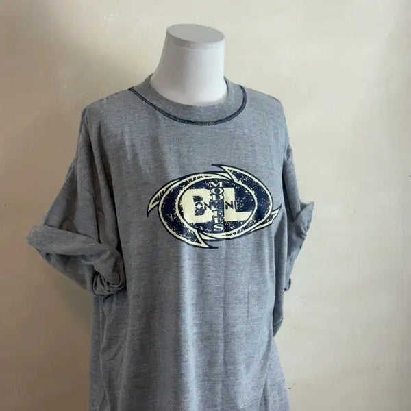 [BUNJANG] Vintage Japanese Printing Stitch Short Sleeve T-Shirt / JPN 빈티지 프린팅 스티치 반팔 티셔츠