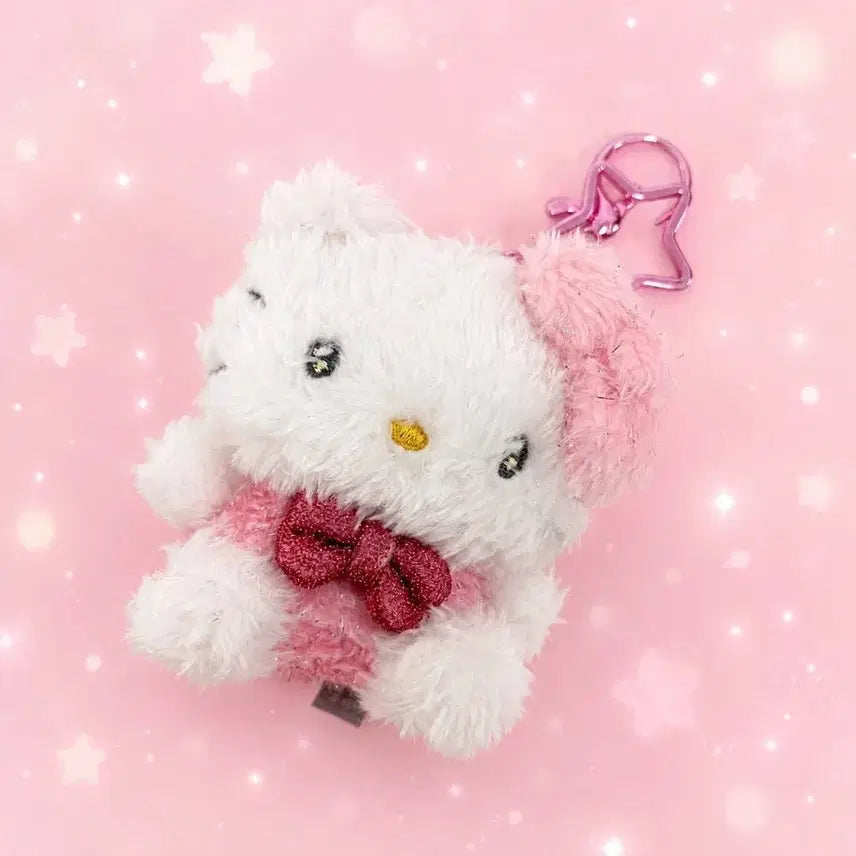 [BUNJANG] Sanrio Sparkling Pastel Charm Doll (Hello Kitty, Hangyodon) / 산리오 반짝 파스텔 키링 인형(키티, 한교동)