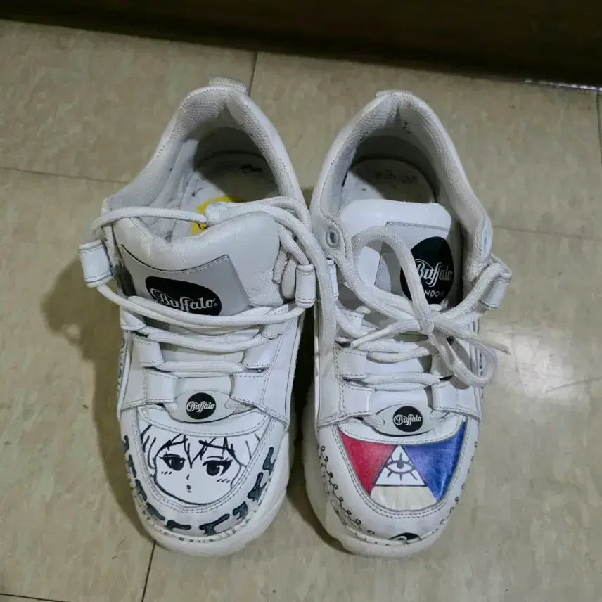 [BUNJANG] Buffalo London Platform Sneakers / Buffalo london 버팔로 통굽 키높이 스니커즈