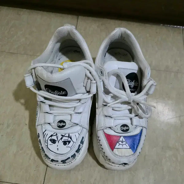 [BUNJANG] Buffalo London Platform Sneakers / Buffalo london 버팔로 통굽 키높이 스니커즈