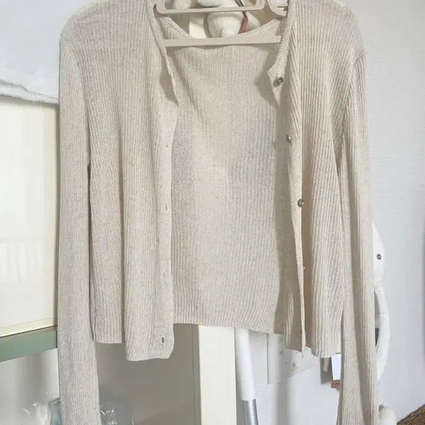 [BUNJANG] Ledery Oatmeal Cardigan / 레더리 오트밀가디건