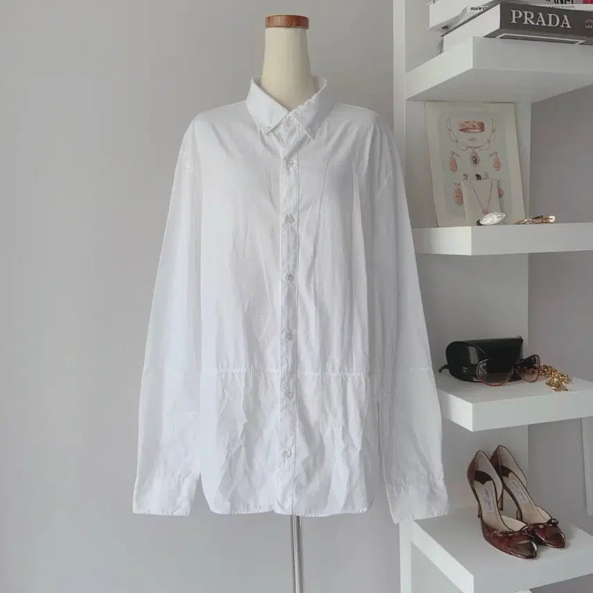 [BUNJANG] AR New York White Cotton Button-Down Shirt - Made in Japan - Size L / [L] AR 화이트 코튼 셔츠 made in Japan