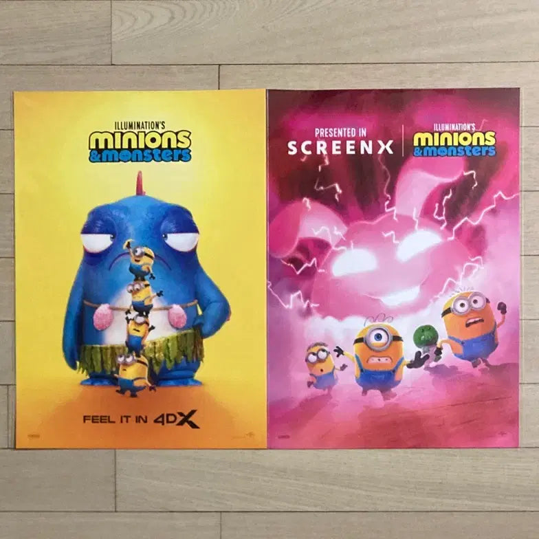 [BUNJANG] Minions & Monsters 4DX Poster / Keychain / TTT / [미니언즈&몬스터즈] 4DX포스터/키체인/TTT
