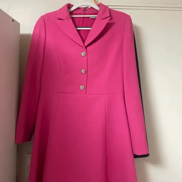 [BUNJANG] Minimum Pink A-Line Dress with Belt / 미니멈 핑크 A라인 원피스 판매합니다!(벨트도 있어요)