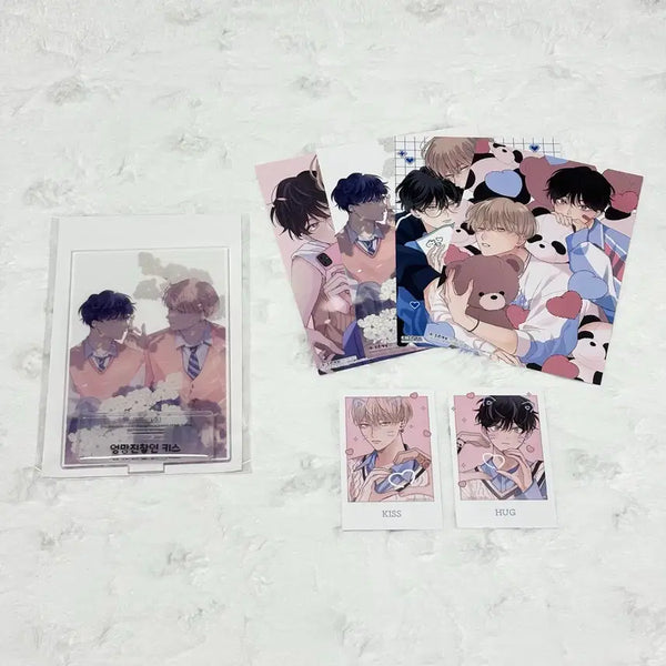 [BUNJANG] Various Artists "A Messy Kiss" Acrylic Standee & Postcard Set / (일괄 가격) 스에히로 마치 엉망진창인 키스 아크릴 엽서 특전