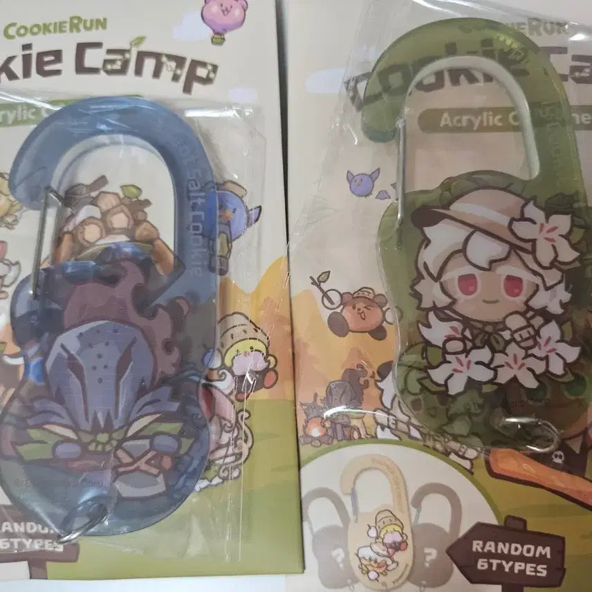 [BUNJANG] Cookie Run Cookie Camp Silent Salt & Saint Lily Carabiner Bundle / (+덤,개별가능) 쿠키런 쿠키캠프 사일런트 솔트,세인트릴리 카라비너 일괄