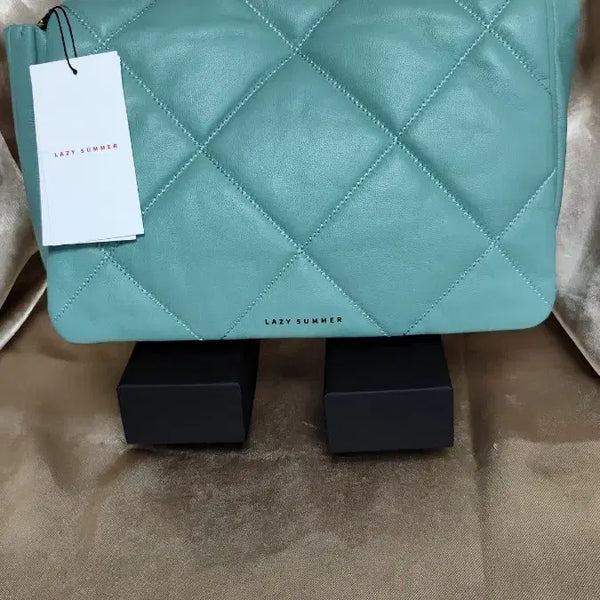[BUNJANG] LazySummer Quilted Shoulder Bag Mint Lambskin / 새상품 레이지썸머 퀼팅 숄더백 핸드백 민트 양가죽입니다