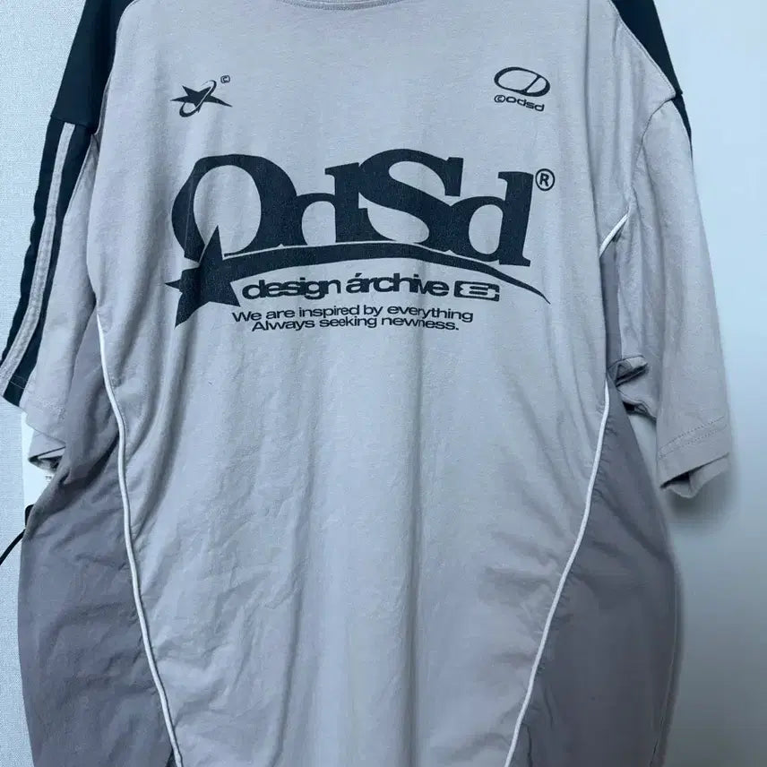 [BUNJANG] ODSD Sporty Color Block Oversized T-Shirt / ODSD 스포티 컬러블록 오버핏 티셔츠