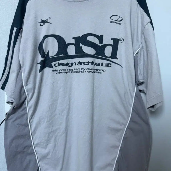 [BUNJANG] ODSD Sporty Color Block Oversized T-Shirt / ODSD 스포티 컬러블록 오버핏 티셔츠