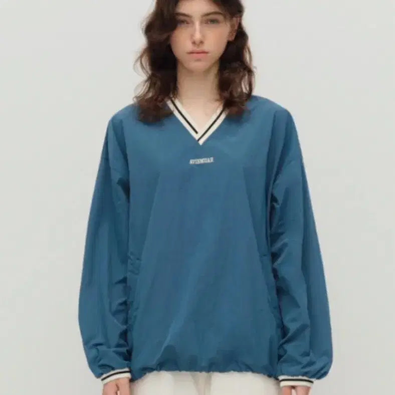 [BUNJANG] ABIE MUAH Windbreaker Nylon Sweatshirt / 아비에무아 윈드브레이커 나일론 맨투맨