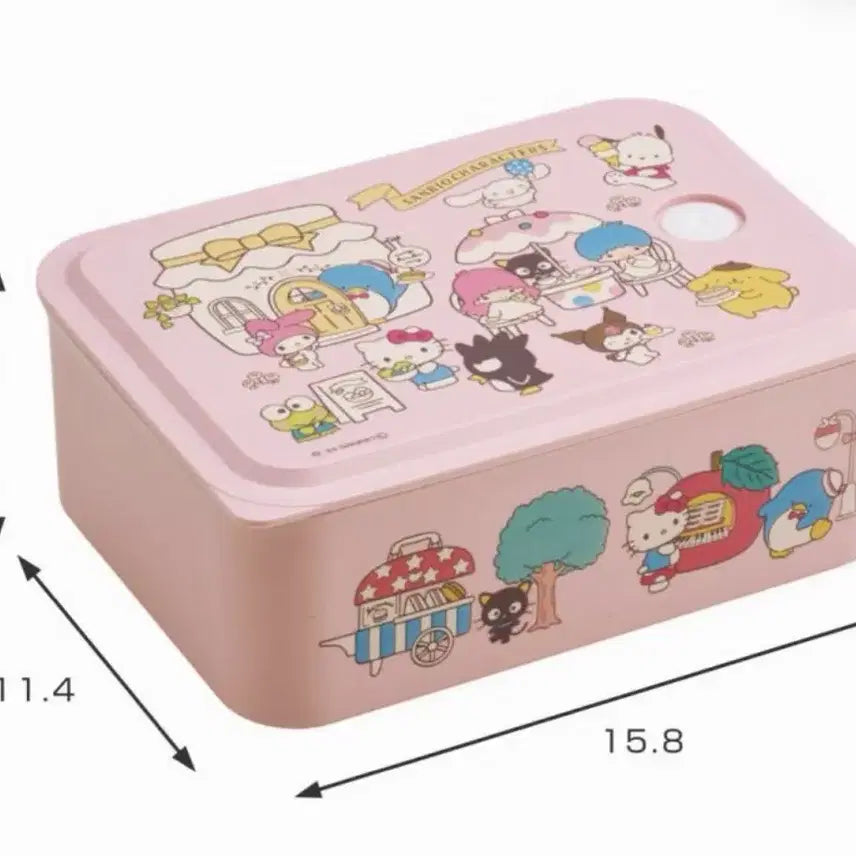 [BUNJANG] Skater Sanrio Characters Billies Lunch Box / 일본 정품 스케이터 산리오 캐릭터즈 빌리즈 런치 박스