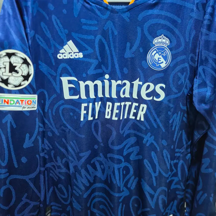[BUNJANG] Real Madrid 21-22 Away Authentic Long Sleeve Jersey (Carvajal) / 21-22 레알마드리드 어웨이 어센틱 긴팔 (카르바할)