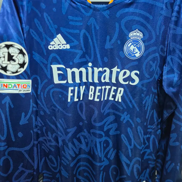 [BUNJANG] Real Madrid 21-22 Away Authentic Long Sleeve Jersey (Carvajal) / 21-22 레알마드리드 어웨이 어센틱 긴팔 (카르바할)