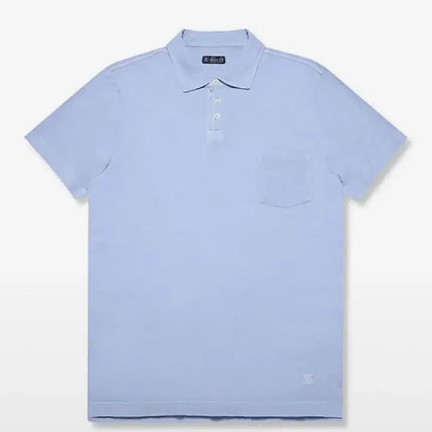 [BUNJANG] Breuer Polo Short Sleeve T-Shirt Blue M / 브로이어 폴로 반소매 티셔츠 블루 새 상품 M