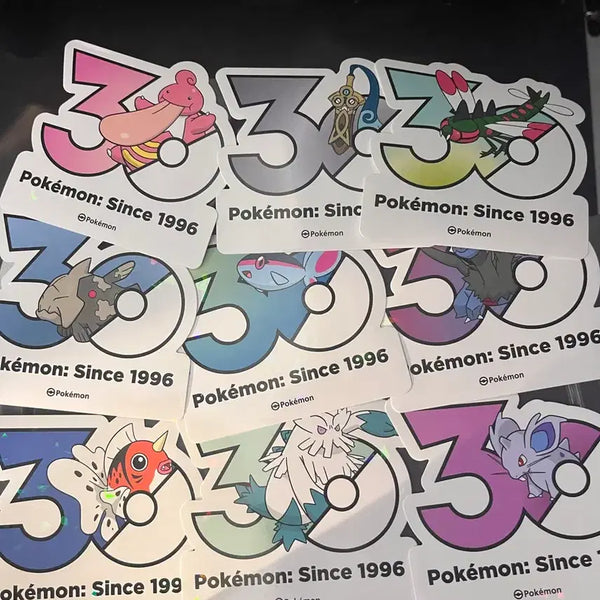 [BUNJANG] Pokemon 30th Anniversary Sticker Bundle Set (17 Stickers) / 일괄 17장 포켓몬스터 30주년 스티커 판매