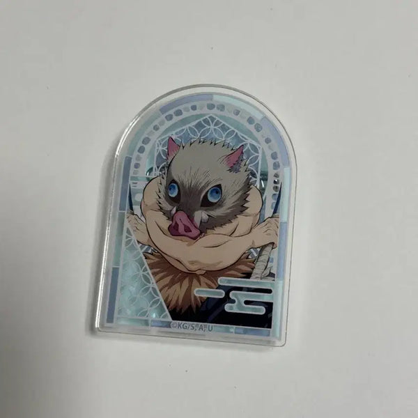 [BUNJANG] Demon Slayer: Kimetsu no Yaiba Inosuke Standing Acrylic Badge / 귀멸의칼날 스탠딩 아크릴뱃지 이노스케
