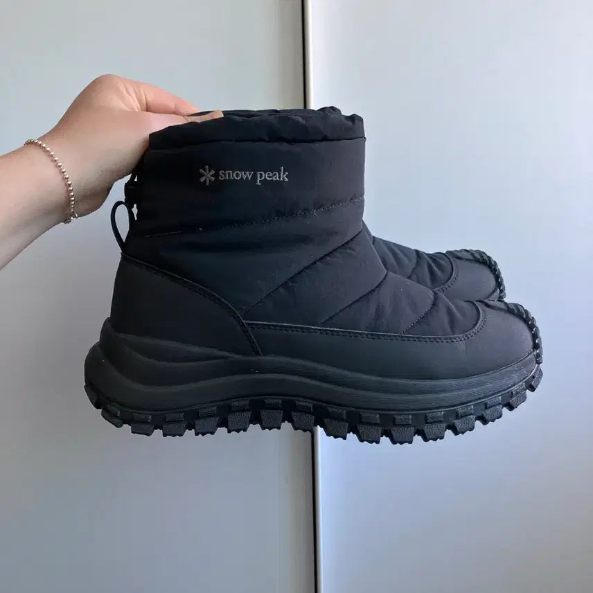 [BUNJANG] Snow Peak Lander Padded Boots V3 Black / 스노우피크 랜더패딩 부츠 V3 블랙 250 , 여자 겨울 부츠