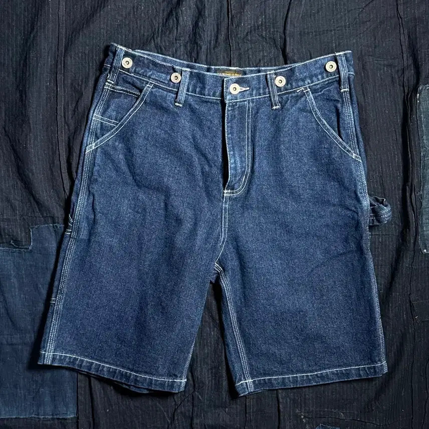 [BUNJANG] Okonkwo Denim Carpenter Work Shorts (Size L) / Okonkwo 데님 워크 카펜더 쇼츠 L