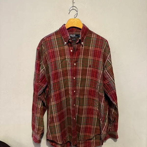 [BUNJANG] Polo Ralph Lauren Authentic Checkered Shirt / 폴로랄프로렌 정품 체크셔츠