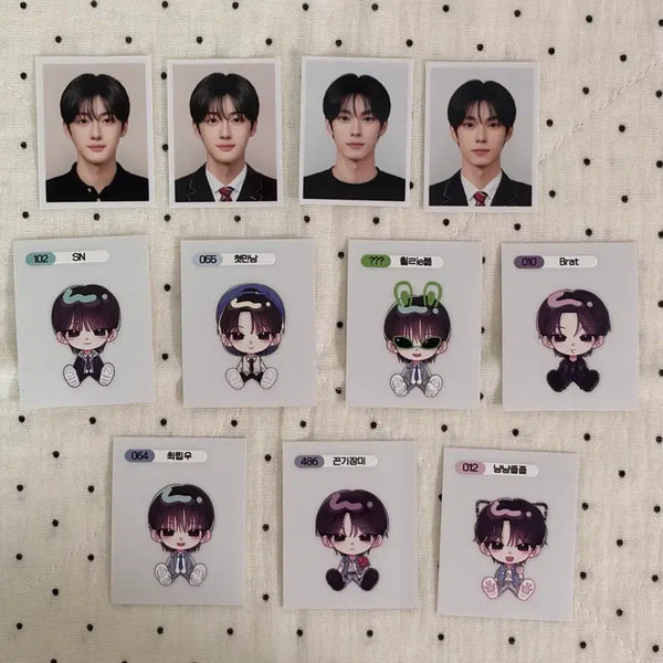 [BUNJANG] Flare U Choi Ripwoo, Jeong Sanghyun Photo Sticker Bundle Set / 플레어유 최립우 알디원 정상현 증사 띠부씰 일괄