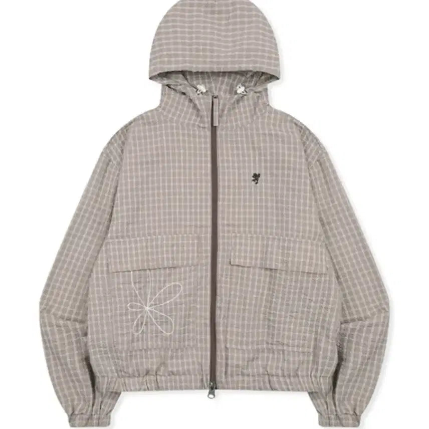 [BUNJANG] Glaccscck Mulin Seersucker Check Windbreaker / 글랙 지꾸 멀린 시어서커 체크 윈드브레이커 바람막이 M