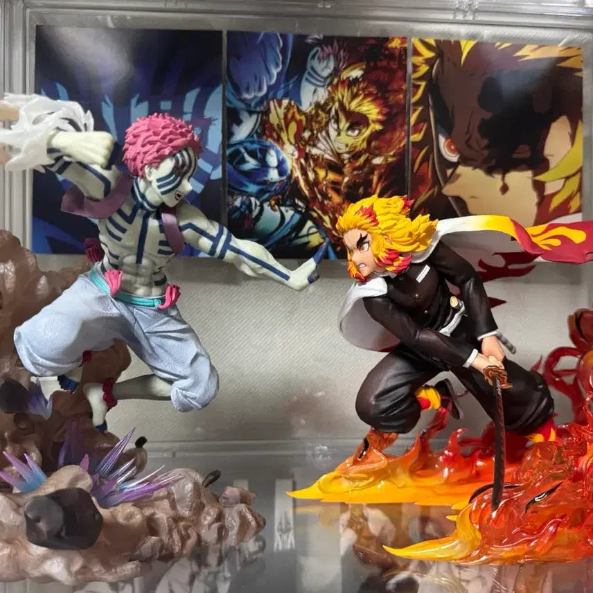 [BUNJANG] Aniplex+ Demon Slayer Kyojuro Rengoku & Akaza 1/8 Scale Figure Bundle / 택포22만)아츠제로 렌고쿠 아카자 피규어 일괄 판매 귀멸의칼날