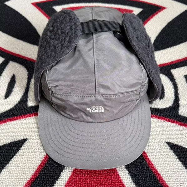 [BUNJANG] The North Face Purple Label Wool Boa Fleece Frontier Cap Gore-Tex Gray Black / 더 노스 페이스 퍼플 라벨 울 보아 플리스 프론티어 캡 고어텍스 그레이 블랙