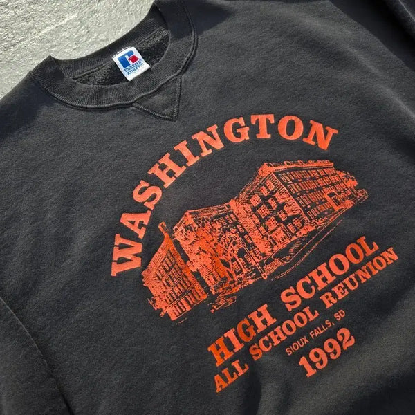 [BUNJANG] Russell 1992 Washington High School Sweatshirt / Russell 90's 러셀 1992 워싱턴 하이스쿨 스웻셔츠