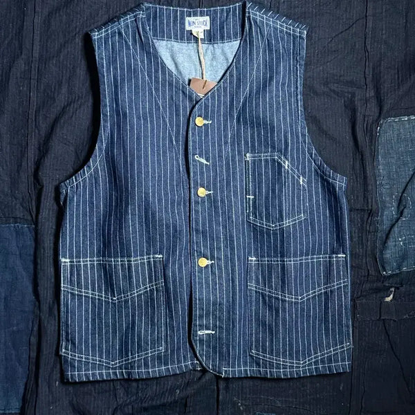 [BUNJANG] Non Stock by Bronson 1930s Wabash Railway Work Vest / Non Stock by Bronson 1930s 와바시 레일웨이 워크 베스트 XL