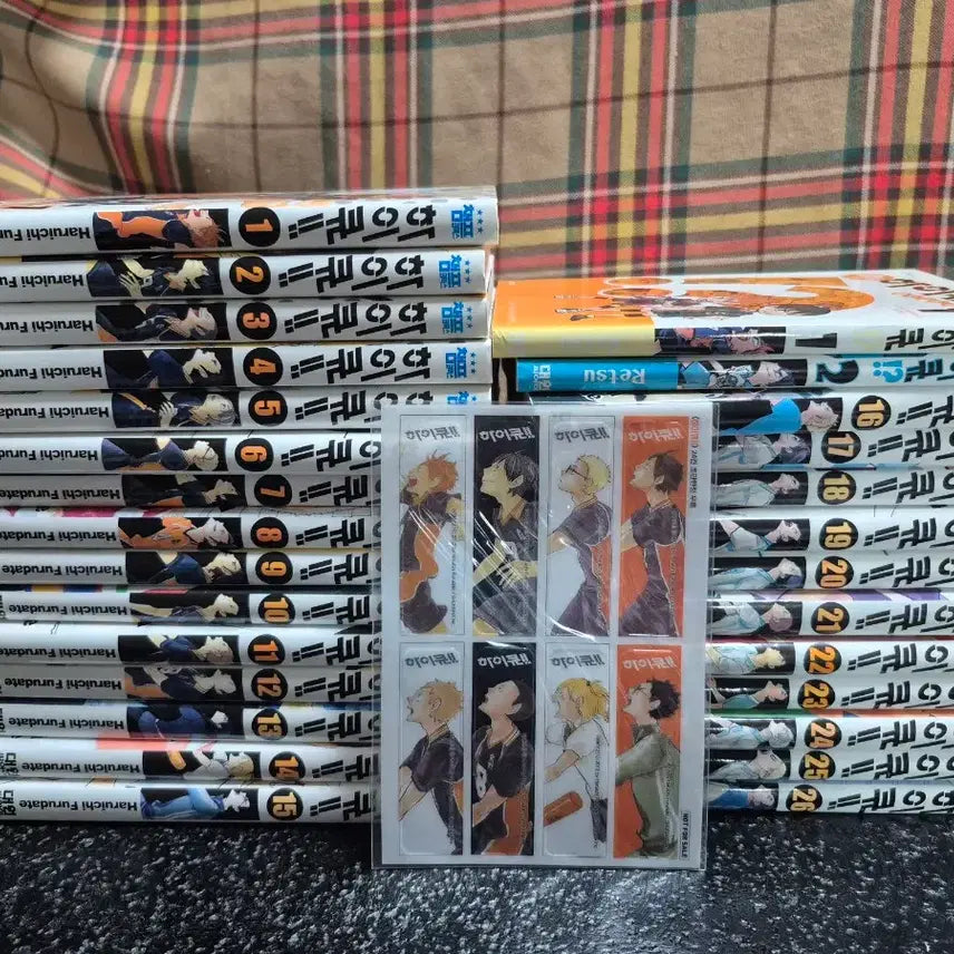 [BUNJANG] Haikyuu!! Manga 1-26, Let's Haikyuu!!, First Edition Bonus Bookmarks / (분할가능/설명참고) 하이큐 만화책 1~26권 / 렛츠하이큐 / 초판한정 부록