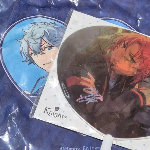 [BUNJANG] Ensemble Stars Leo Tsukinaga Sena Izumi Bundle Set Fan & Handkerchief / 일괄 앙스타 부채 손수건 츠키나가레오 세나이즈미