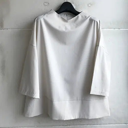 [BUNJANG] Korean-Made Spandex Blouse - Light Beige / 연베이지 스판 국산블라우스 - 66.77/새거수준