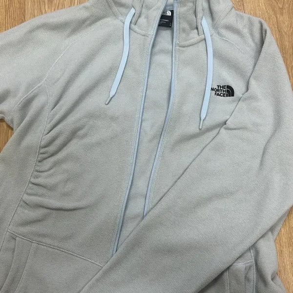 [BUNJANG] The North Face Sky Blue Fleece Zip-Up Hoodie / 노스페이스 하늘색 플리스 후드집업