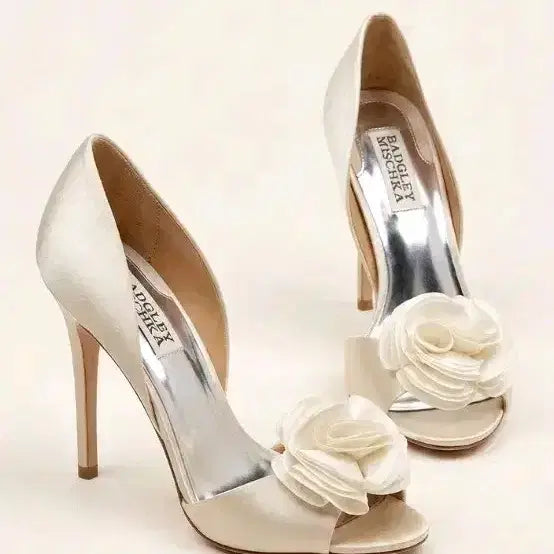 [BUNJANG] Badgley Mischka Side-Open High Heels (Size 235) / 235사이즈)배즐리 미슈카 사이드오픈 하이힐