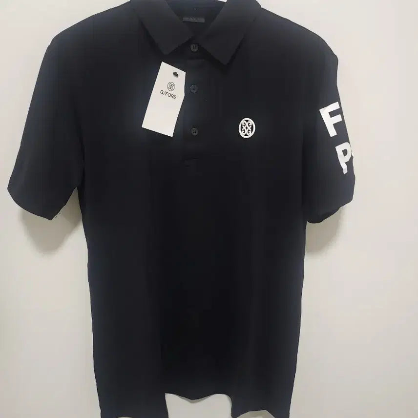 [BUNJANG] G/FORE Men's Short Sleeve Collar T-Shirt Black / 지포어 골프웨어 반팔 카라티 블랙 (새상품)