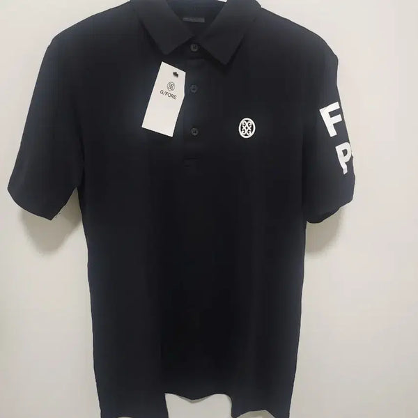 [BUNJANG] G/FORE Men's Short Sleeve Collar T-Shirt Black / 지포어 골프웨어 반팔 카라티 블랙 (새상품)