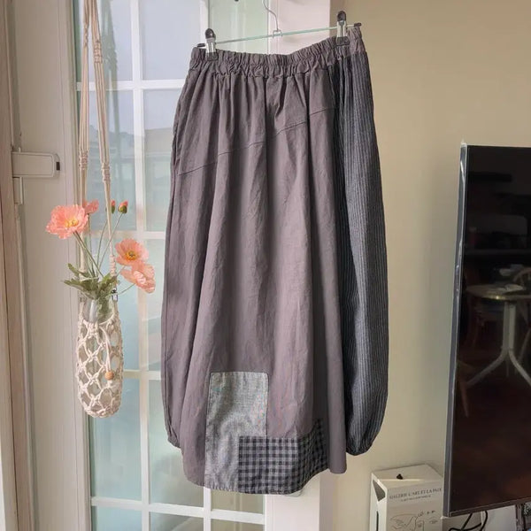 [BUNJANG] IchiKa Patchwork Balloon Skirt / [빈티지] IchiKa 이치카 모리걸 패치워크 벌룬 스커트 -옷장정리