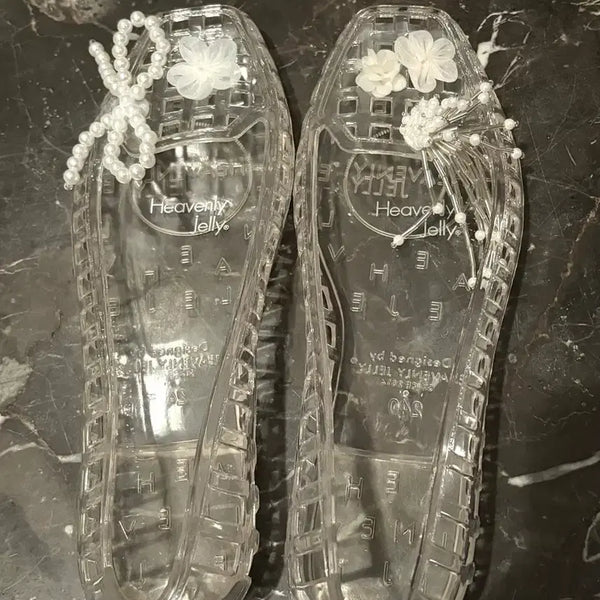 [BUNJANG] Heavenly Jelly Shoes (Includes Charms) Size 240 / 헤븐리 젤리슈즈 240 판매 (파츠 포함)