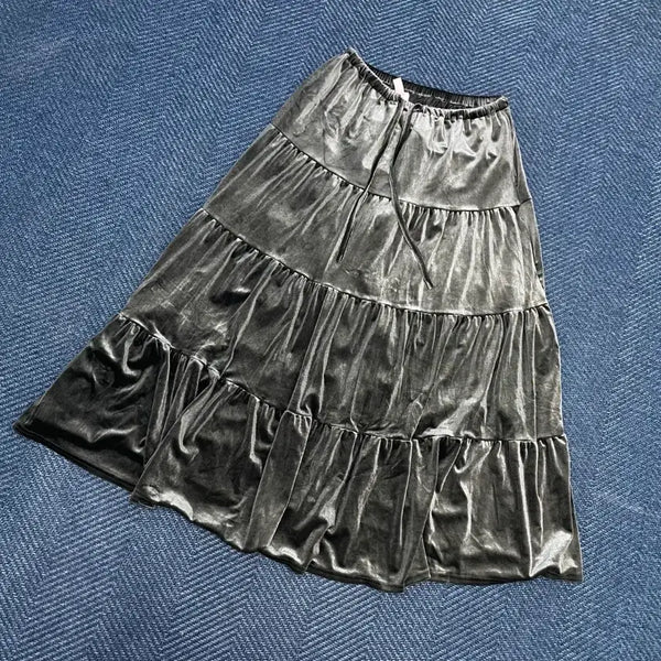 [BUNJANG] 8seconds Velvet Skirt Women's M / [여성M] 에잇세컨즈 벨벳 스커트 치마 만원샵